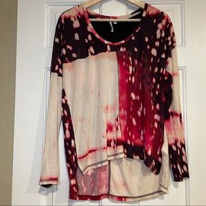 Women’s High Low Long Sleeve Top